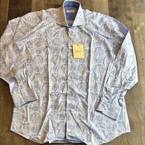 Vercini new with tags floral long sleeve button-down